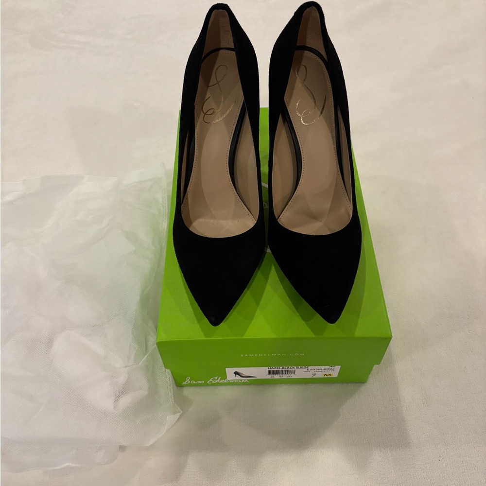 Sam Edelman Black Suede Heels-SALE 🔥